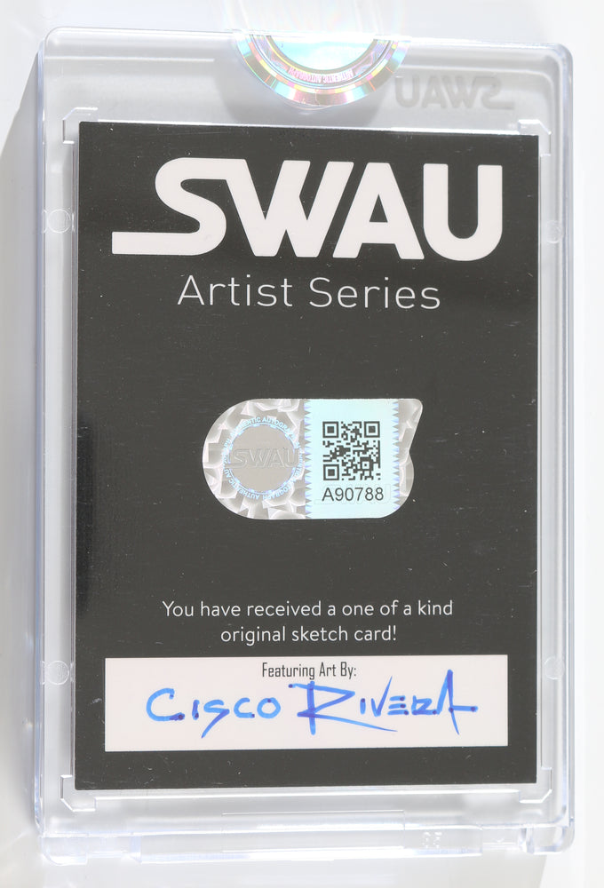 
                  
                    Freddie Stroma as Adrian Chase in Peacemaker (Encapsulated) Signed SWAU Artist Series Trading Card by Cisco Rivera
                  
                