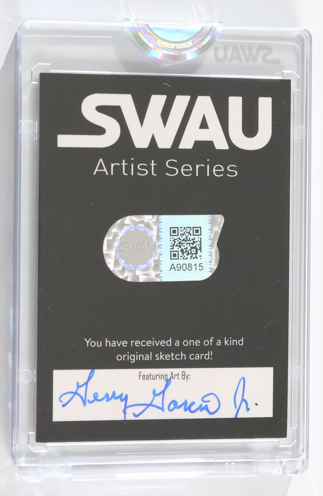 
                  
                    Karen Gillan as Nebula in Guardians of the Galaxy (Encapsulated) Signed SWAU Artist Series Trading Card by Gerry Garcia Jr.
                  
                