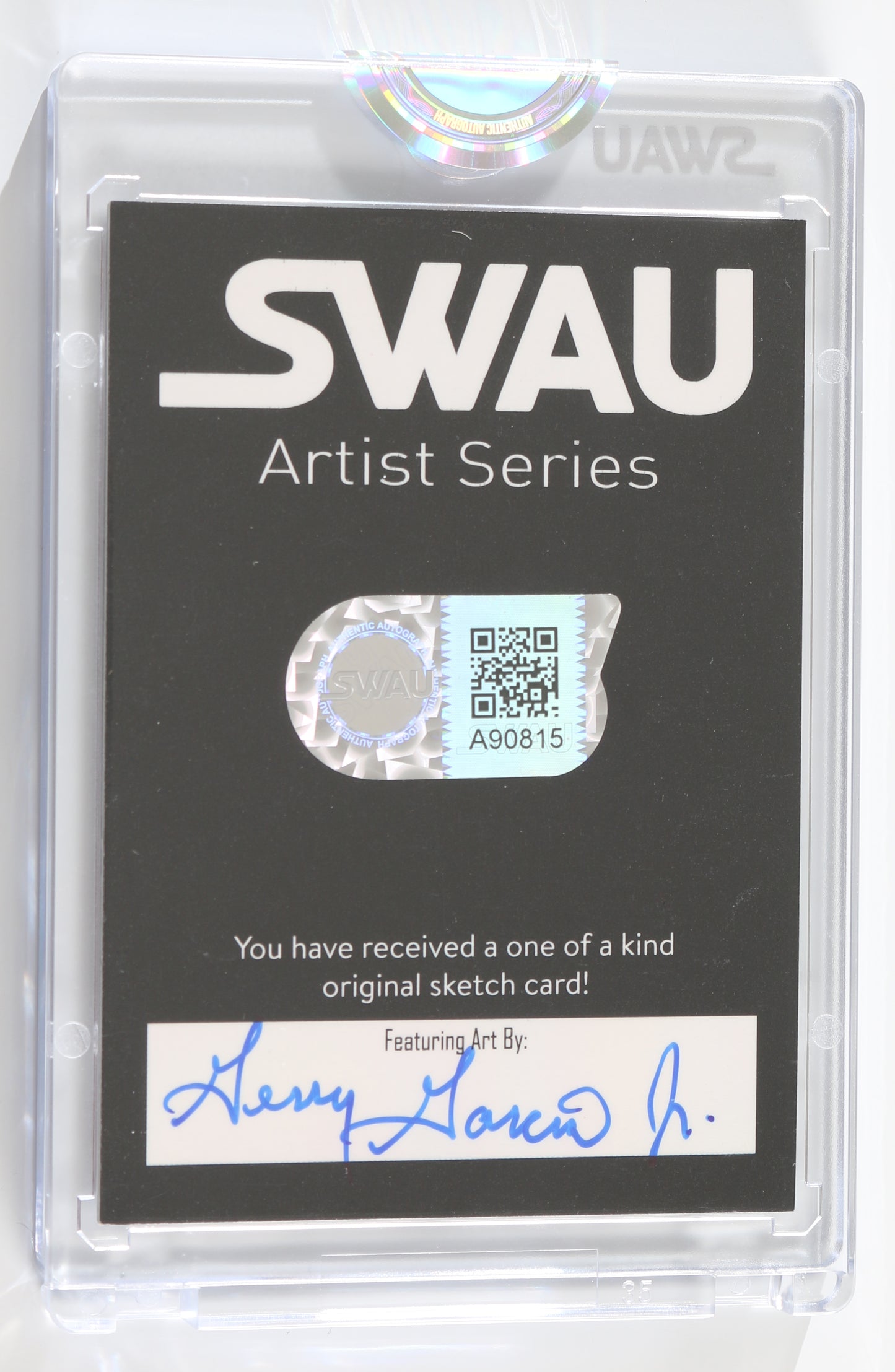 
                  
                    Karen Gillan as Nebula in Guardians of the Galaxy (Encapsulated) Signed SWAU Artist Series Trading Card by Gerry Garcia Jr.
                  
                