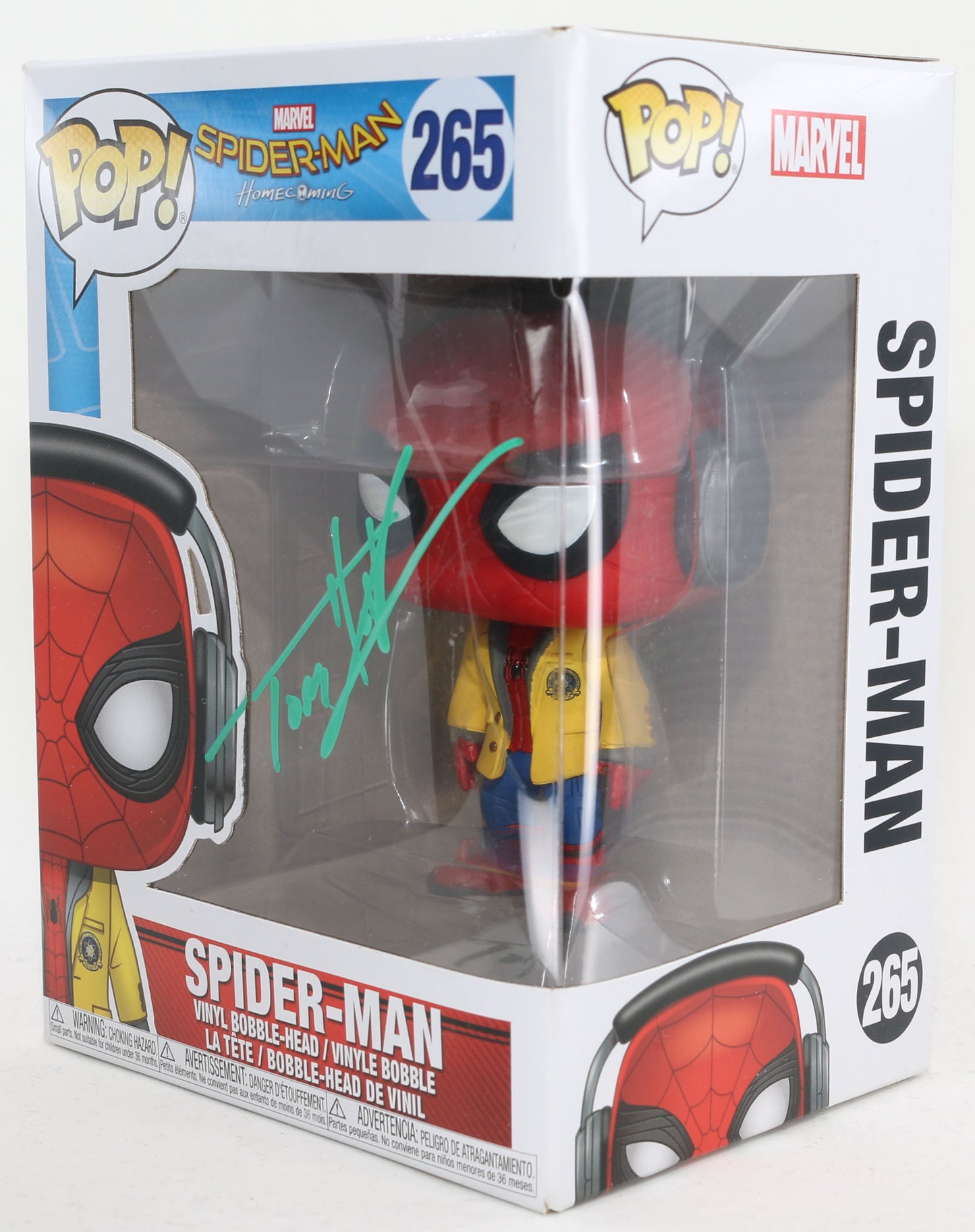 
                  
                    Tom Holland as Spider-Man in Spider-Man: Homecoming (Beckett) Signed Funko POP! #265
                  
                
