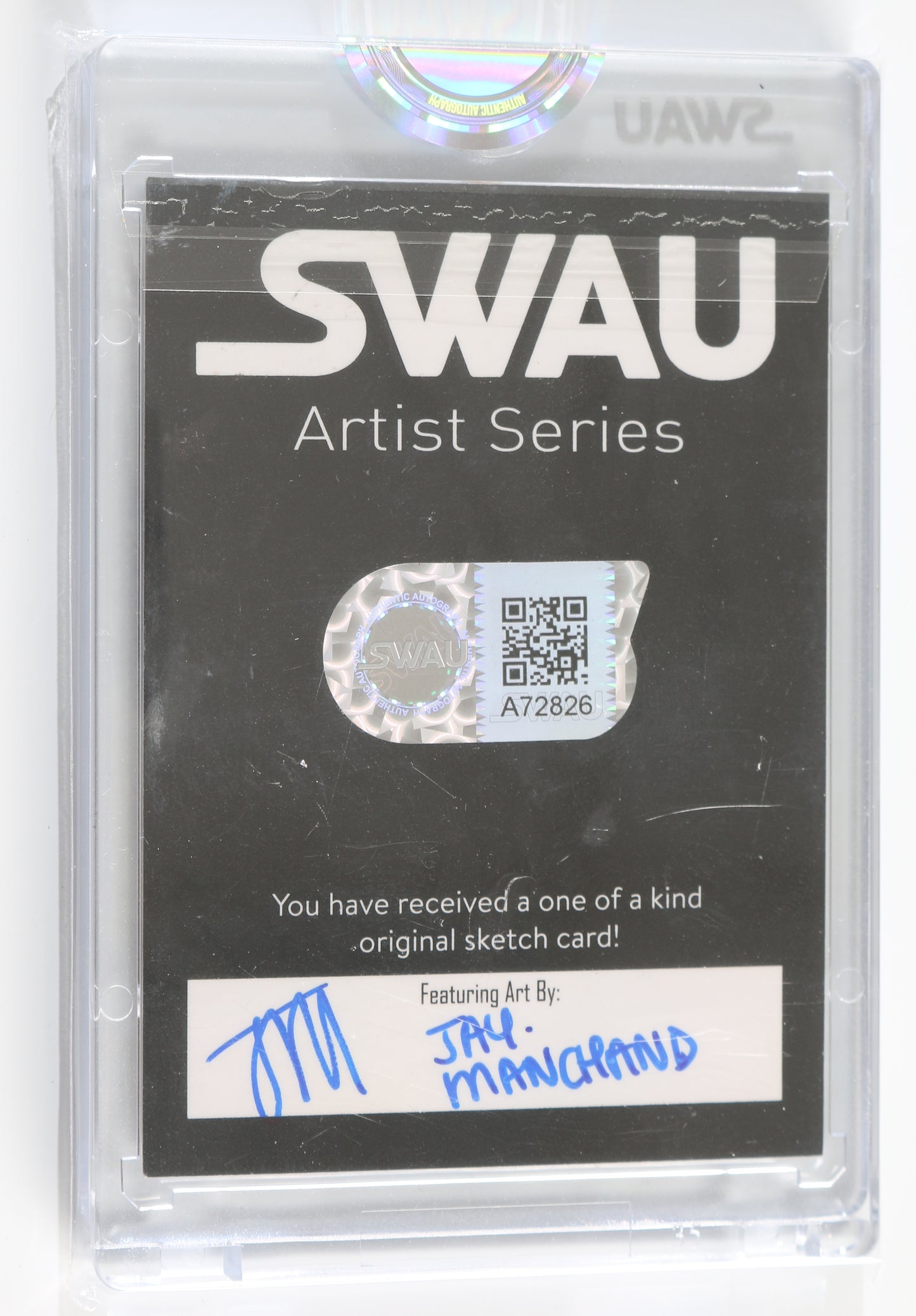 
                  
                    Caitlin Dechelle as Ahsoka Tano's Stunt Double in Star Wars: The Mandalorian (Encapsulated) Signed SWAU Artist Series Trading Card by Jay Manchand
                  
                