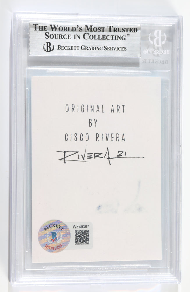 
                  
                    Emilia Clarke as Daenerys Targaryen in Game of Thrones (Beckett Encapsulated) Original Art Sketch Card by Cisco Rivera
                  
                