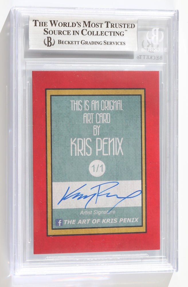 
                  
                    Brie Larson as Captain Marvel in Captain Marvel (Beckett Encapsulated) Original Art Sketch Card by Kris Penix
                  
                