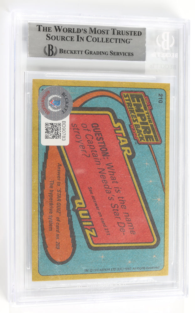 
                  
                    Jason Wingreen as Boba Fett in Star Wars: The Empire Strikes Back (Beckett Encapsulated) Signed 1980 Trading Card with Charecter Name
                  
                