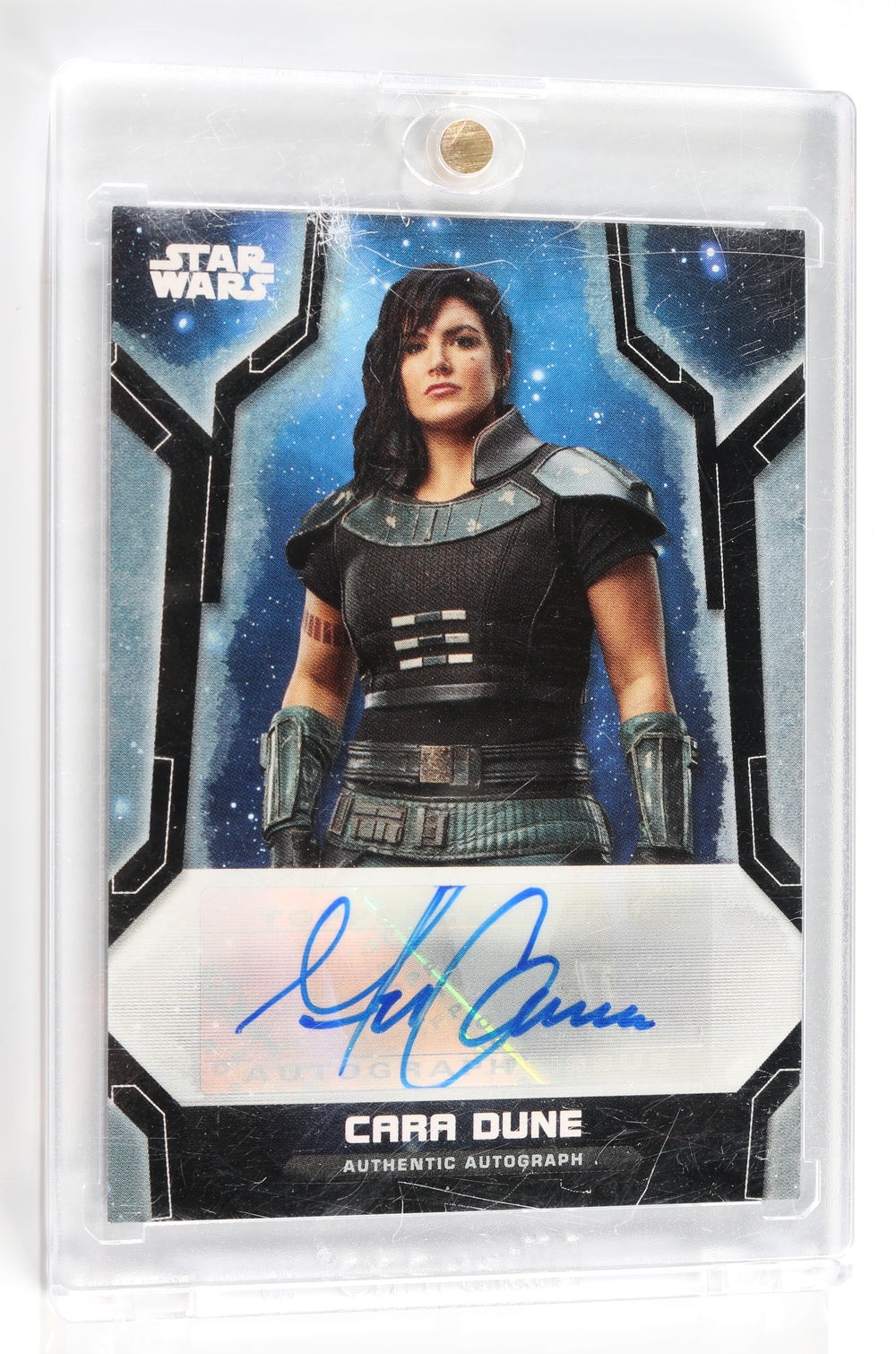 Gina Carano as Cara Dune in Star Wars: The Mandalorian Signed Topps Trading Card 5/5