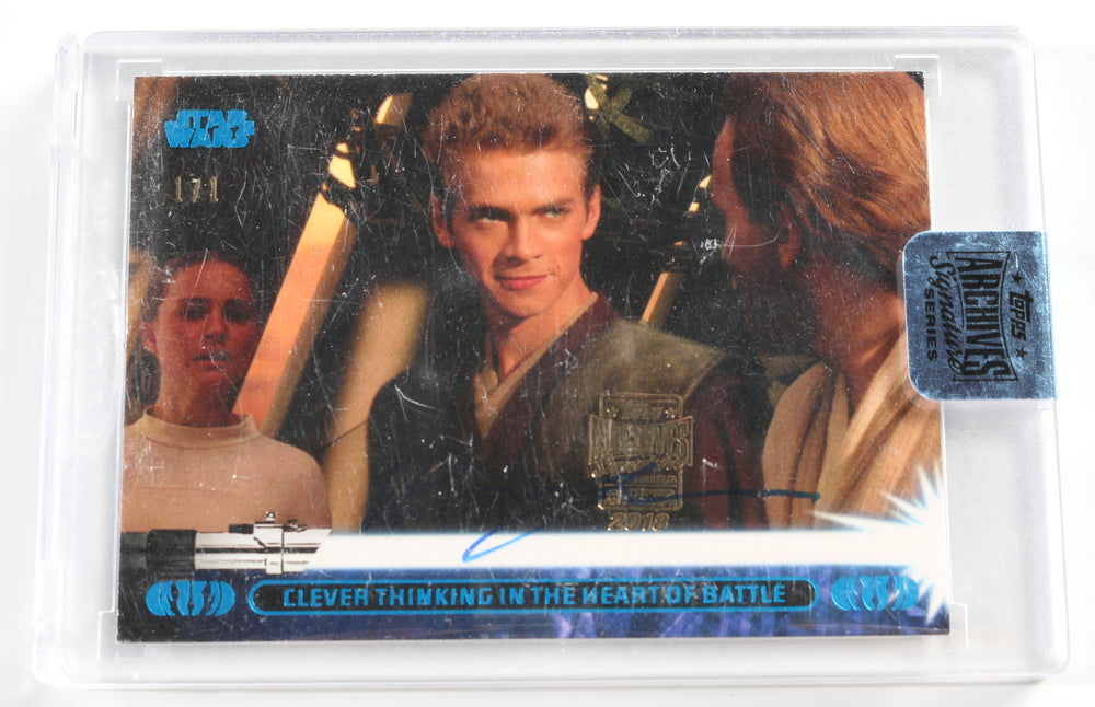 Hayden Christensen as Anakin Skywalker in Star Wars Episode II: Attack of the Clones (Encapsulated) Signed Topps Trading Card 1/1