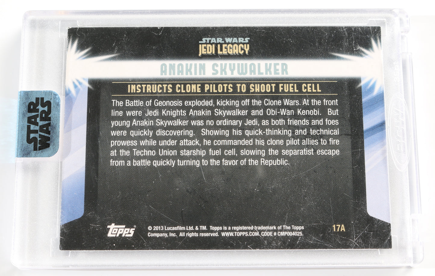 
                  
                    Hayden Christensen as Anakin Skywalker in Star Wars Episode II: Attack of the Clones (Encapsulated) Signed Topps Trading Card 1/1
                  
                