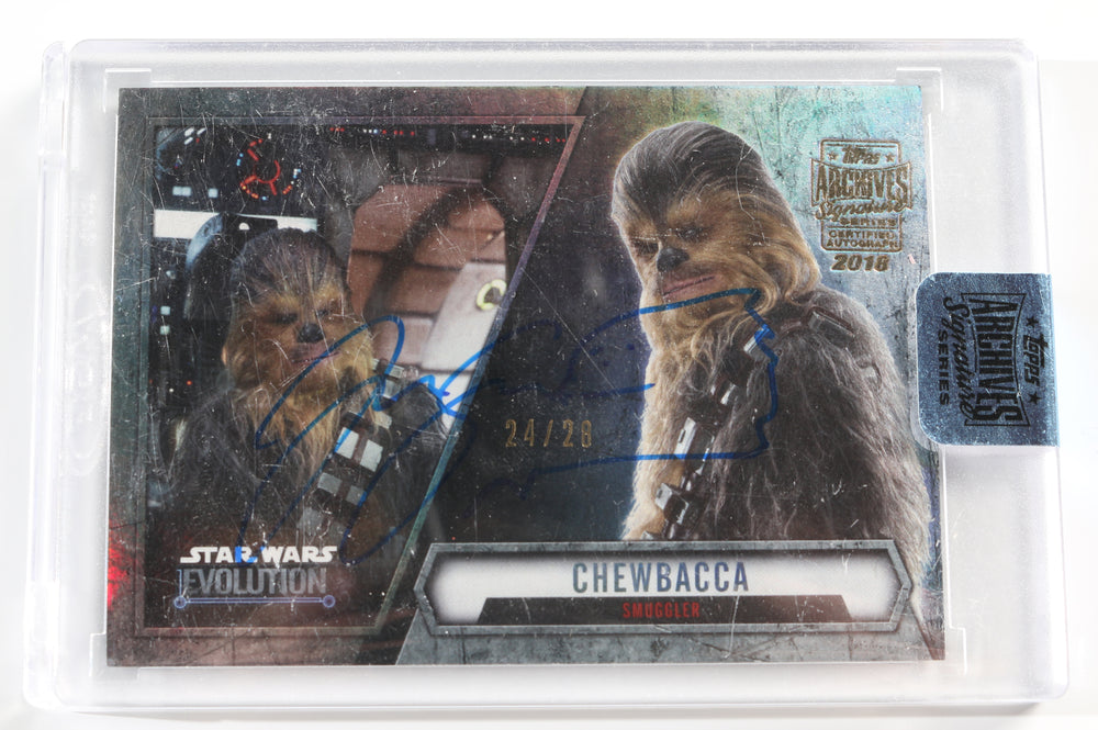 Joonas Suotamo as Chewbacca in Solo: A Star Wars Story (Encapsulated) Signed Topps Trading Card 24/28