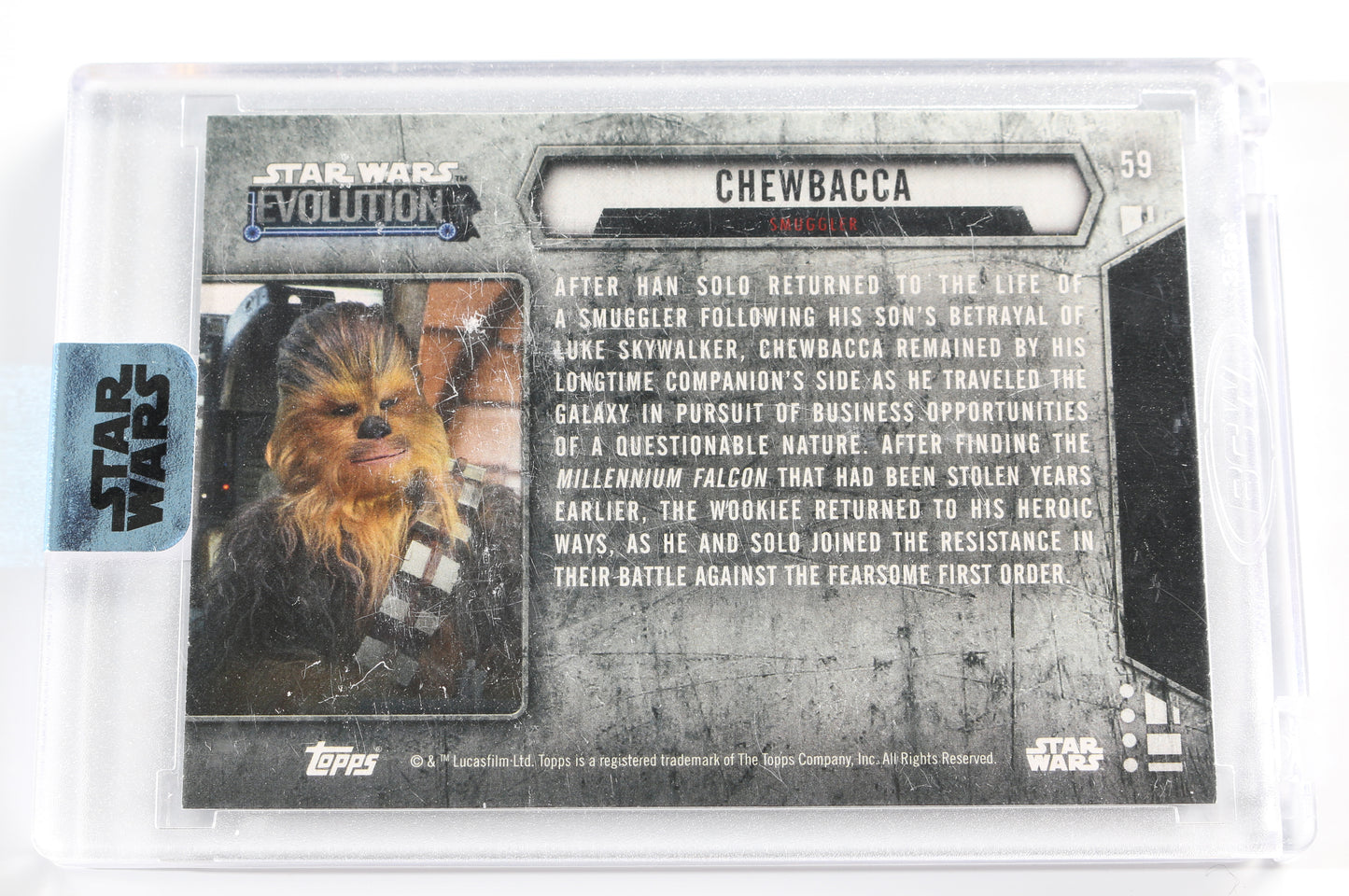 
                  
                    Joonas Suotamo as Chewbacca in Solo: A Star Wars Story (Encapsulated) Signed Topps Trading Card 24/28
                  
                