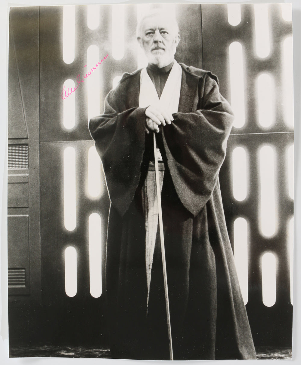 Alec Guinness as Obi-Wan Kenobi in Star Wars: A New Hope Signed 8x10 Photo