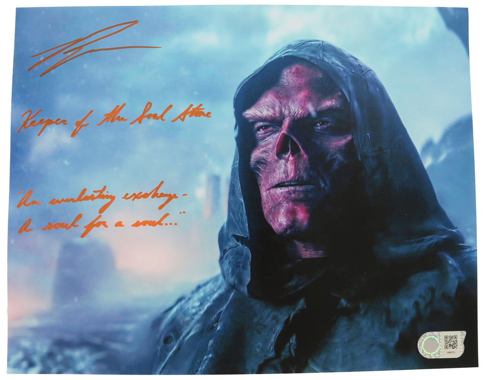 Ross Marquand as Stonekeeper Red Skull in Avengers: Endgame (SWAU) Signed 11x11 Photo with Character Name & Quote