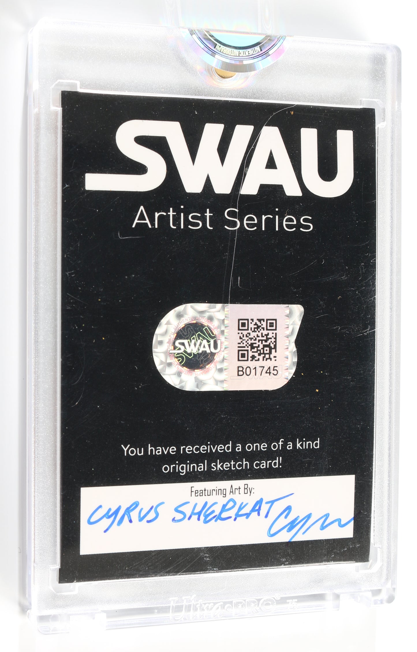 
                  
                    Karen Gillan as Nebula in Guardians of the Galaxy (Encapsulated) Signed SWAU Artist Series Trading Card by Cyrus Sherkat
                  
                
