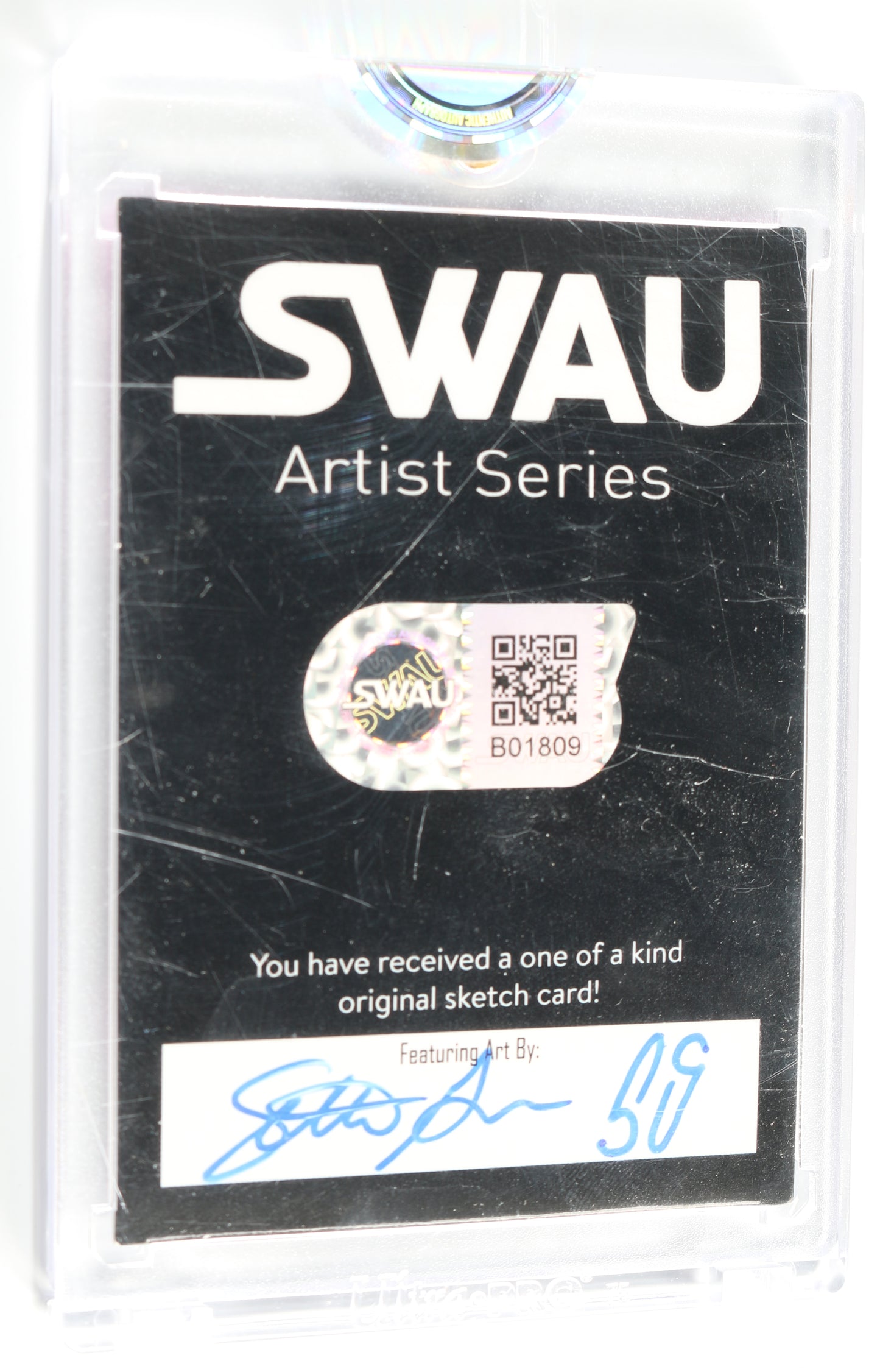 
                  
                    Kathryn Hahn as Agatha Harkness in WandaVision (Encapsulated) Signed SWAU Artist Series Trading Card by Seth Groves
                  
                