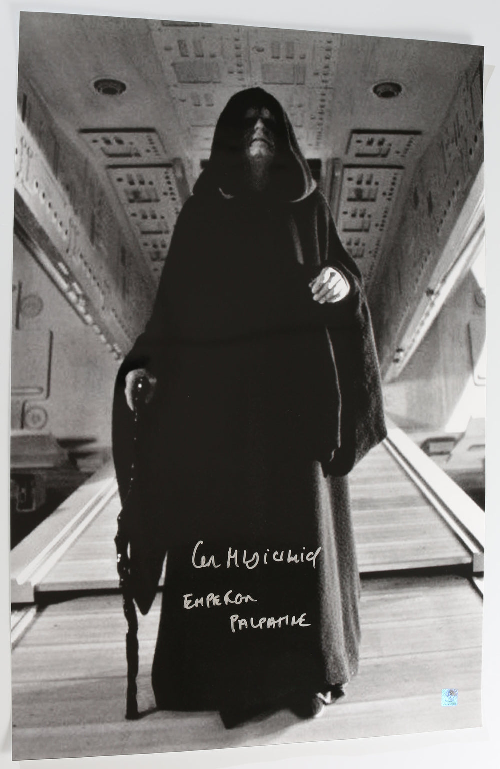 Ian McDiarmid as Emperor Palpatine in Star Wars: Return of the Jedi Signed 20x30 Poster