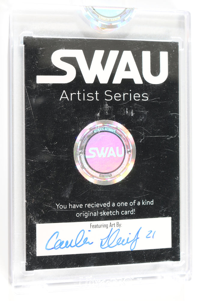 
                  
                    Daniela Melchior as Ratcatcher 2 in The Suicide Squad (Encapsulated) Signed SWAU Artist Series Trading Card by Candice Dailey
                  
                