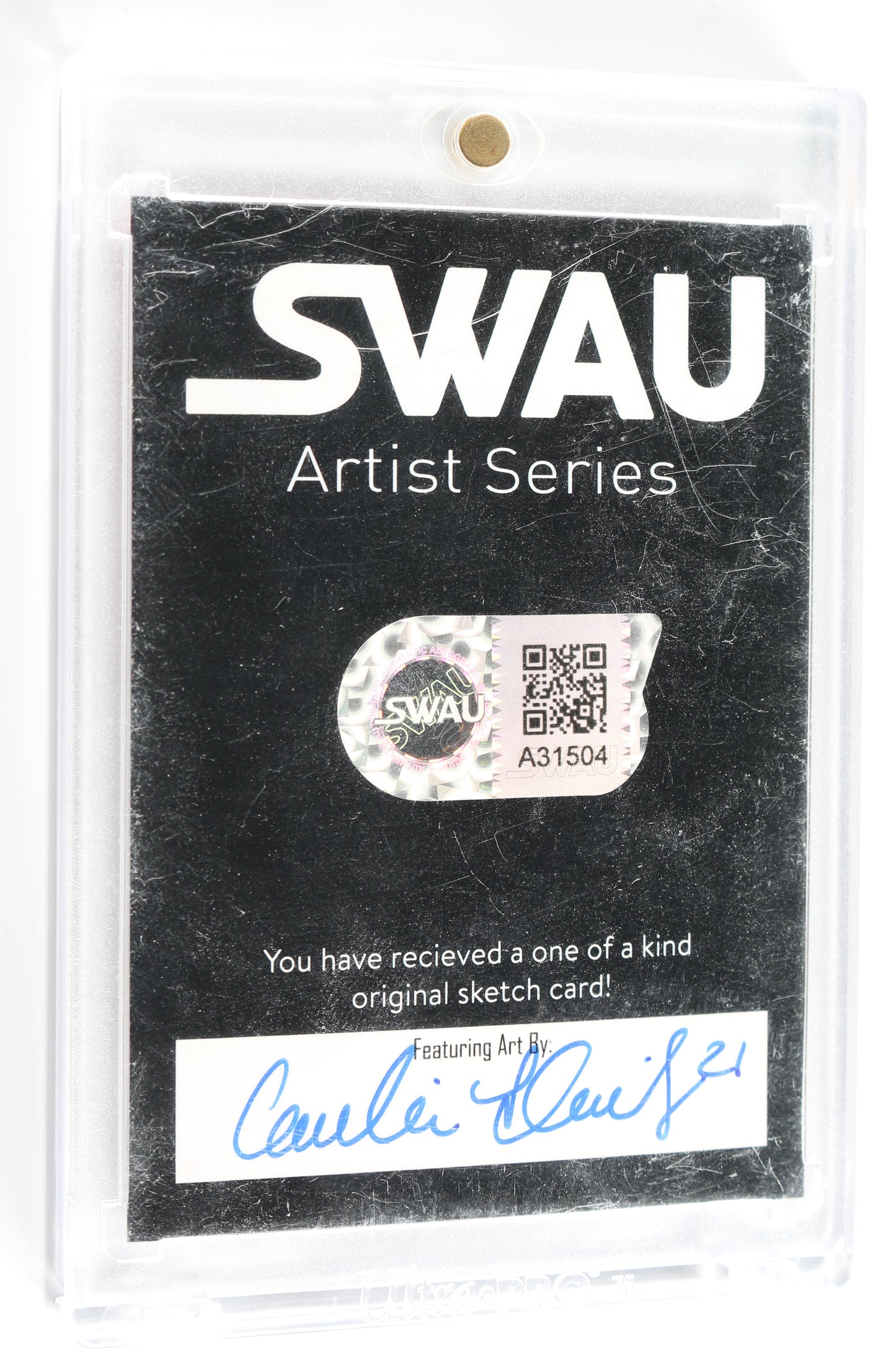 
                  
                    Freddie Prinze Jr. as Kanan Jarrus in Star Wars: Rebels (Encapsulated) Signed SWAU Artist Series Trading Card by Candice Dailey
                  
                