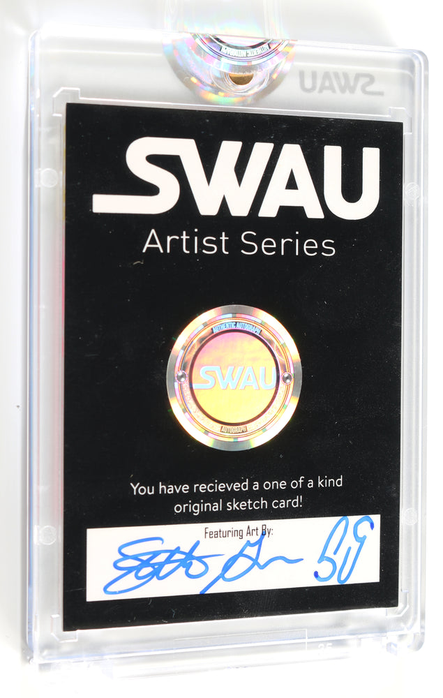 
                  
                    Idris Elba as Heimdall in Thor (Encapsulated) Signed SWAU Artist Series Trading Card by Seth Groves
                  
                