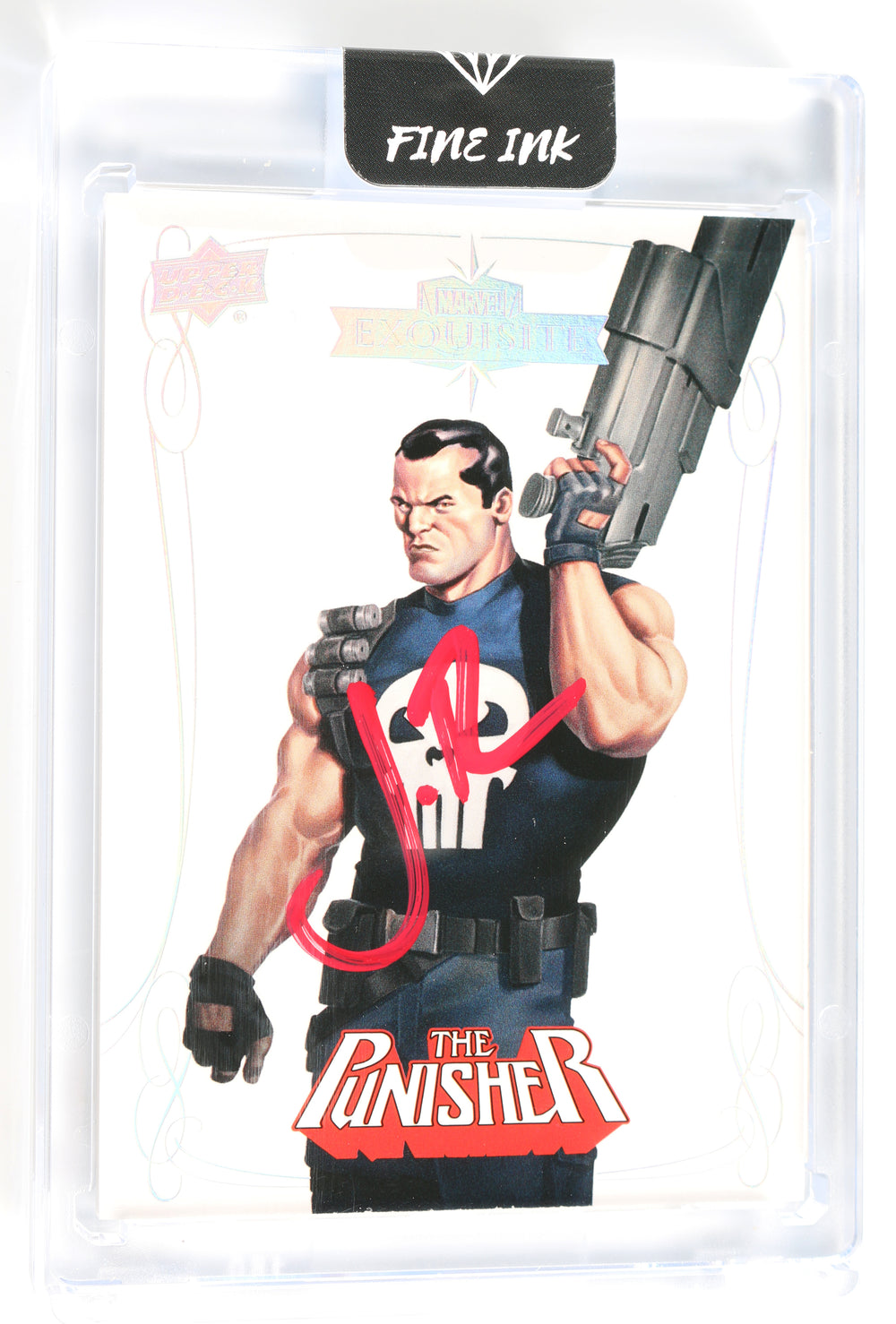 Jon Bernthal as The Punisher in The Punisher (Encapsulated) Signed Upper Deck Trading Card