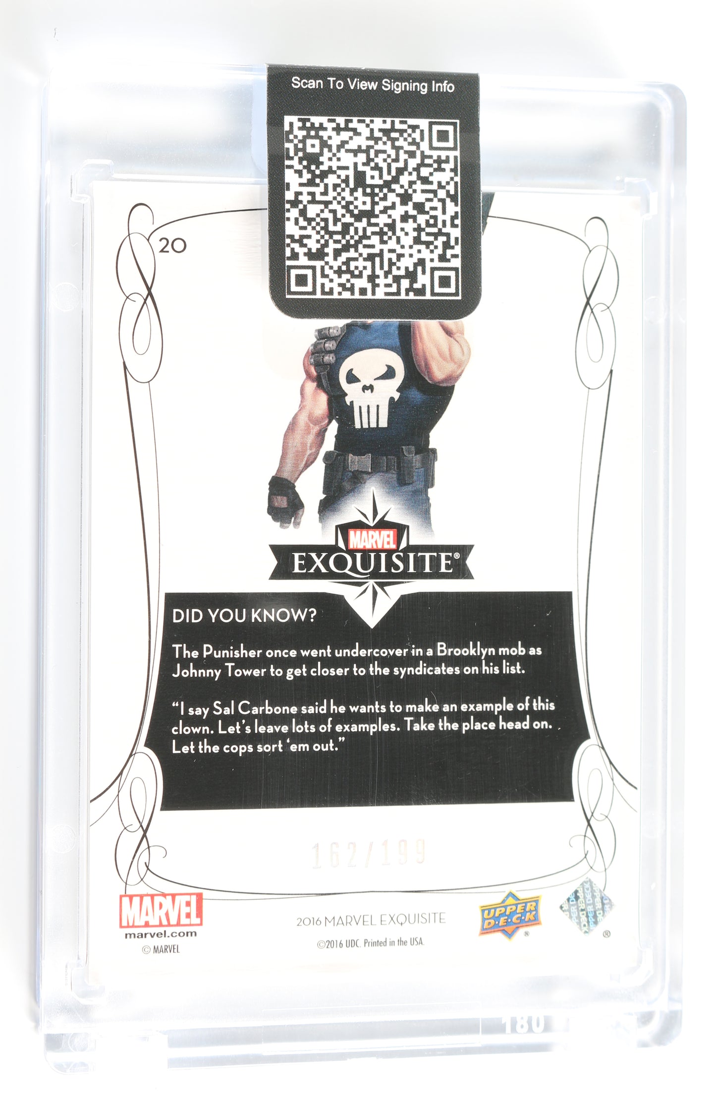 
                  
                    Jon Bernthal as The Punisher in The Punisher (Encapsulated) Signed Upper Deck Trading Card
                  
                