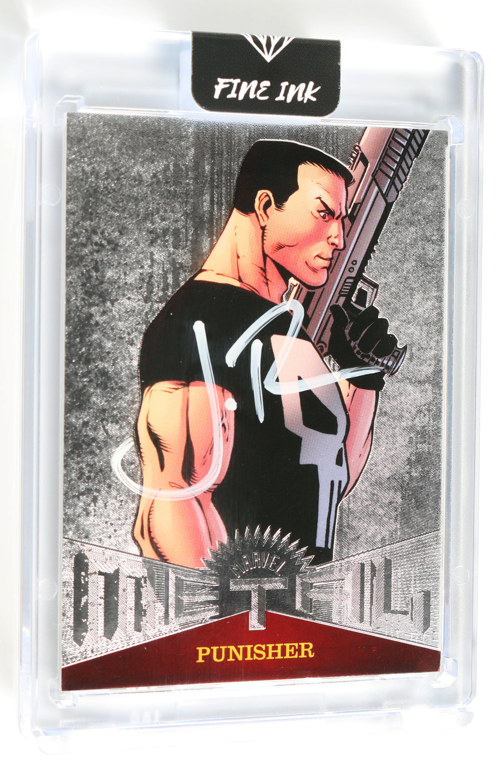 Jon Bernthal as The Punisher in The Punisher (Encapsulated) Signed Fleer Trading Card MM29
