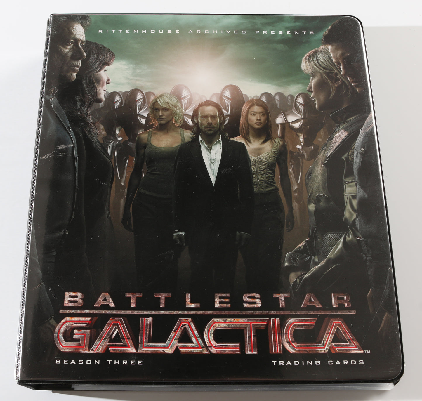 
                  
                    Battlestar Galactica Rittenhouse Trading Cards 246pc LOT with 52 Cards Signed by Edward James Olmos, Mary McDonnell, Katee Sackhoff, Jamie Bamber, James Callis, Tricia Helfer, Grace Park, Michael Hogan, Aaron Douglas, Michael Trucco, & More
                  
                
