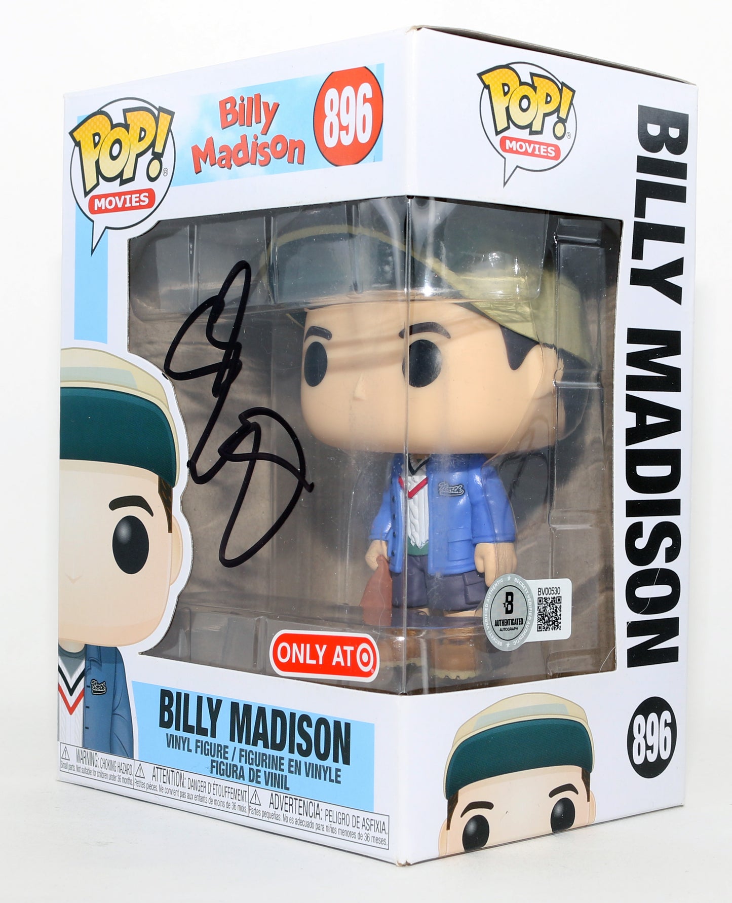 
                  
                    Adam Sandler as Billy Madison in Billy Madison Target Exclusive (Beckett) Signed Funko POP! #896
                  
                