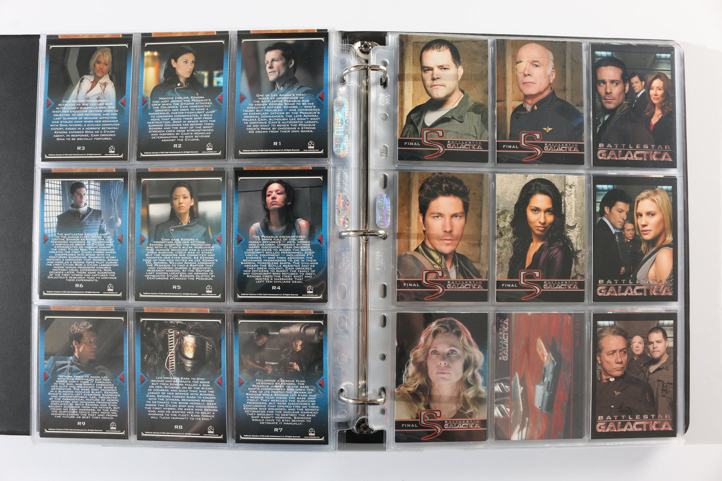 
                  
                    Battlestar Galactica Rittenhouse Trading Cards 246pc LOT with 52 Cards Signed by Edward James Olmos, Mary McDonnell, Katee Sackhoff, Jamie Bamber, James Callis, Tricia Helfer, Grace Park, Michael Hogan, Aaron Douglas, Michael Trucco, & More
                  
                