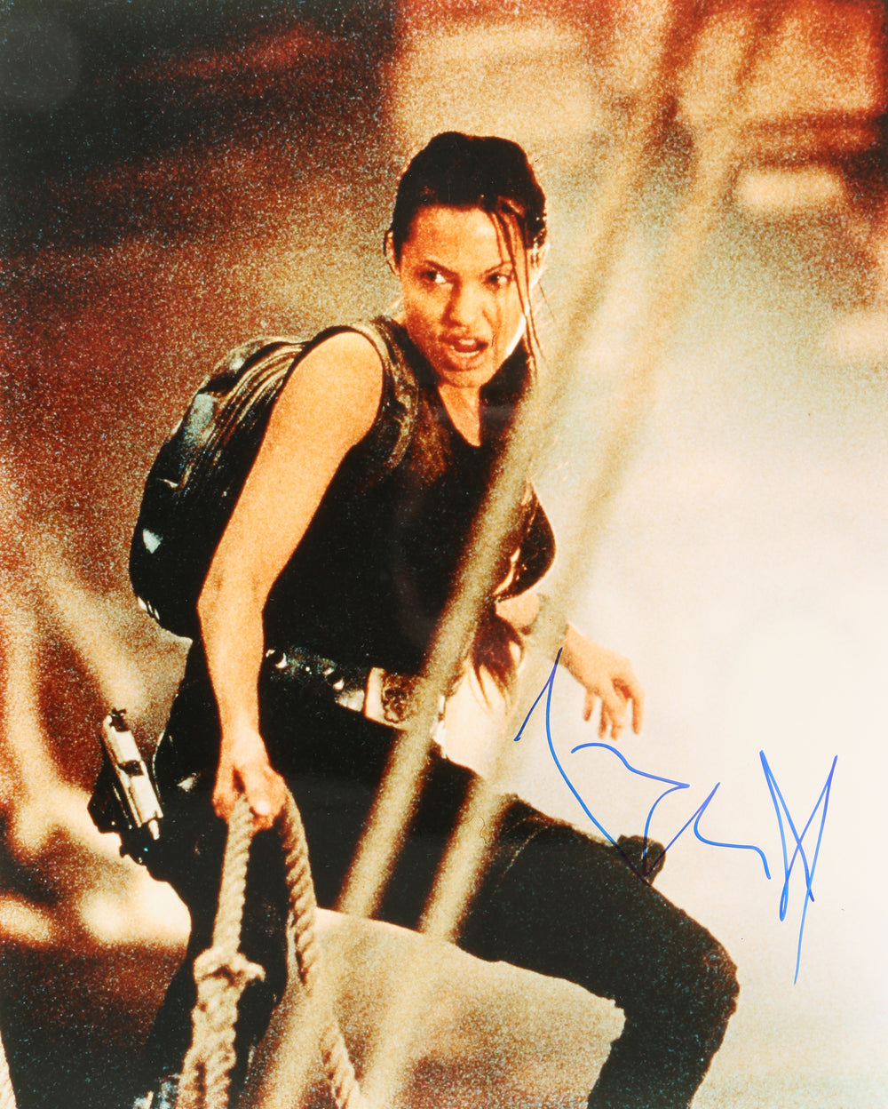 Angelina Jolie as Lara Croft in Tomb Raider Signed 16x20 Photo