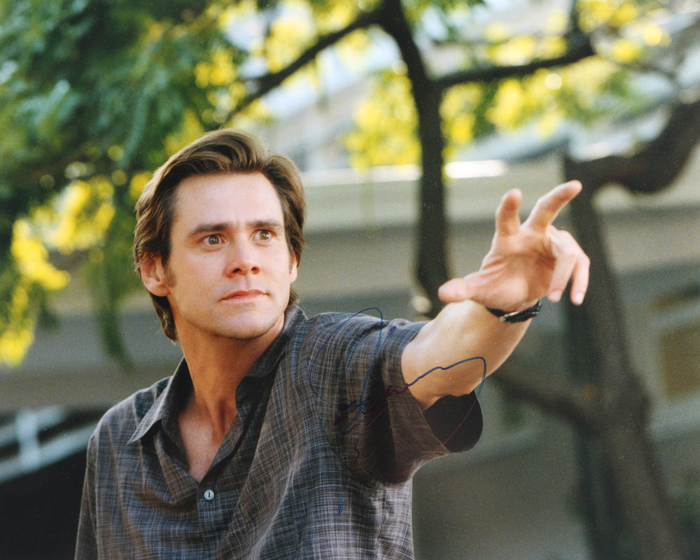 Jim Carrey as Bruce Nolan in Bruce Almighty Signed 16x20 Photo