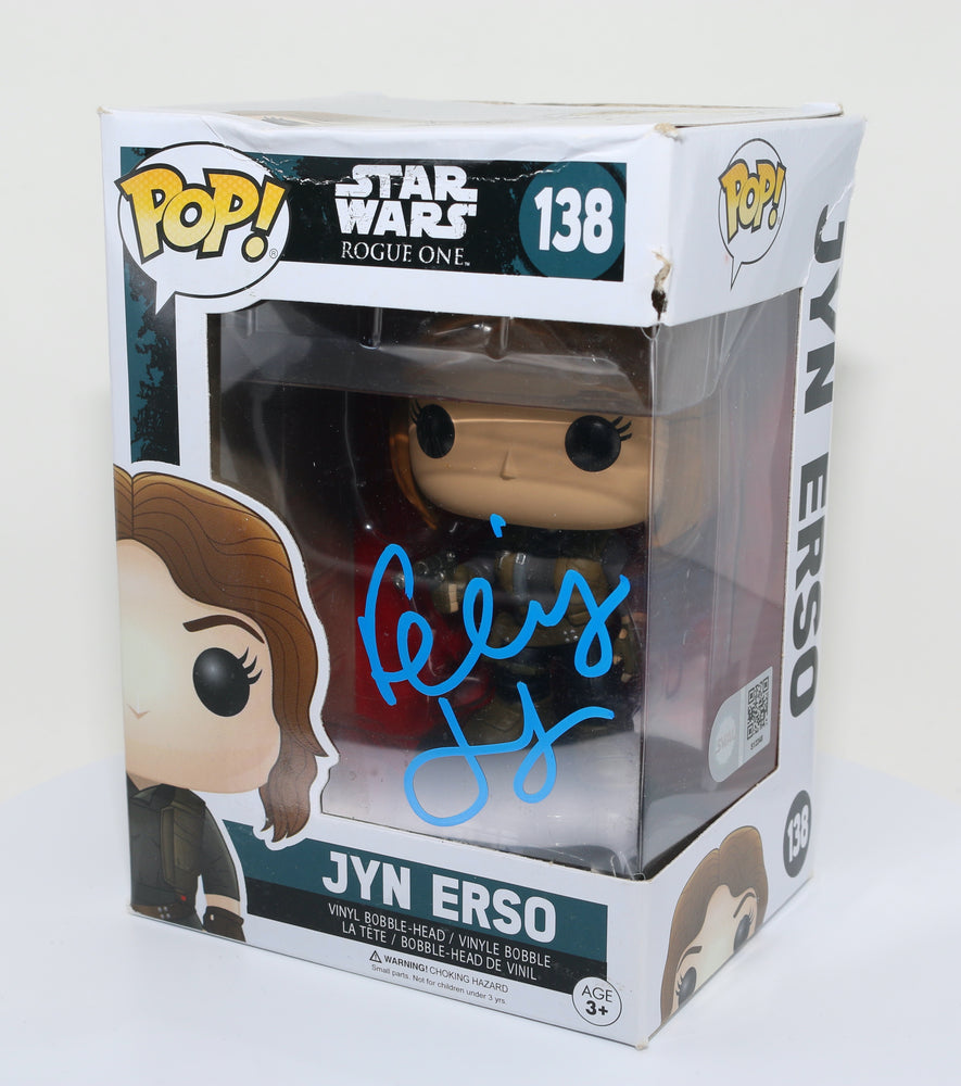 
                  
                    Felicity Jones as Jyn Erso in Rogue One: A Star Wars Story (SWAU Authenticated) Signed Funko POP! #138
                  
                