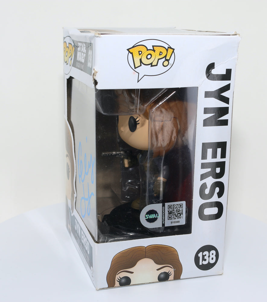 
                  
                    Felicity Jones as Jyn Erso in Rogue One: A Star Wars Story (SWAU Authenticated) Signed Funko POP! #138
                  
                