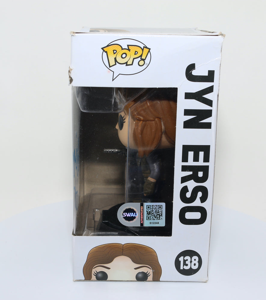 
                  
                    Felicity Jones as Jyn Erso in Rogue One: A Star Wars Story (SWAU Authenticated) Signed Funko POP! #138
                  
                