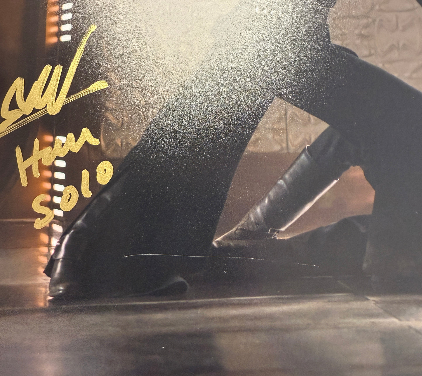 
                  
                    Alden Ehrenreich as Han Solo & Emilia Clarke as Qi'ra in Solo: A Star Wars Story (Official Pix) Signed 11x14 Photo with Character Names
                  
                