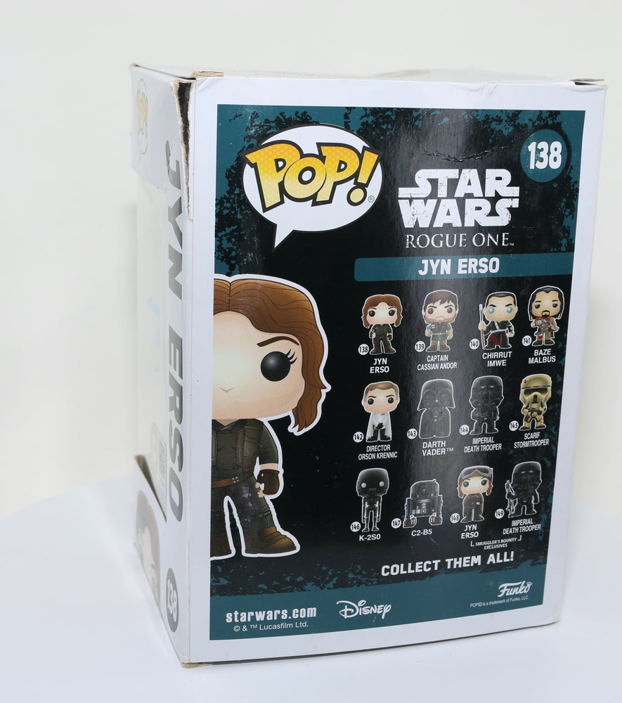 
                  
                    Felicity Jones as Jyn Erso in Rogue One: A Star Wars Story (SWAU Authenticated) Signed Funko POP! #138
                  
                