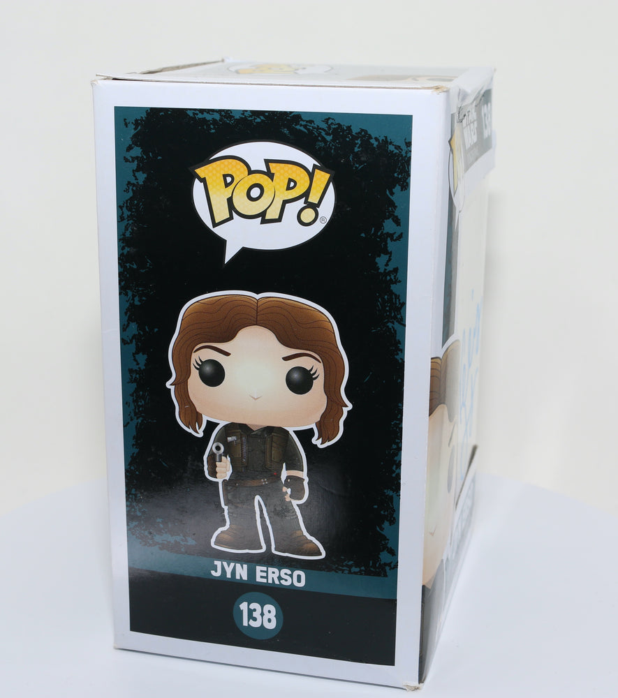 
                  
                    Felicity Jones as Jyn Erso in Rogue One: A Star Wars Story (SWAU Authenticated) Signed Funko POP! #138
                  
                