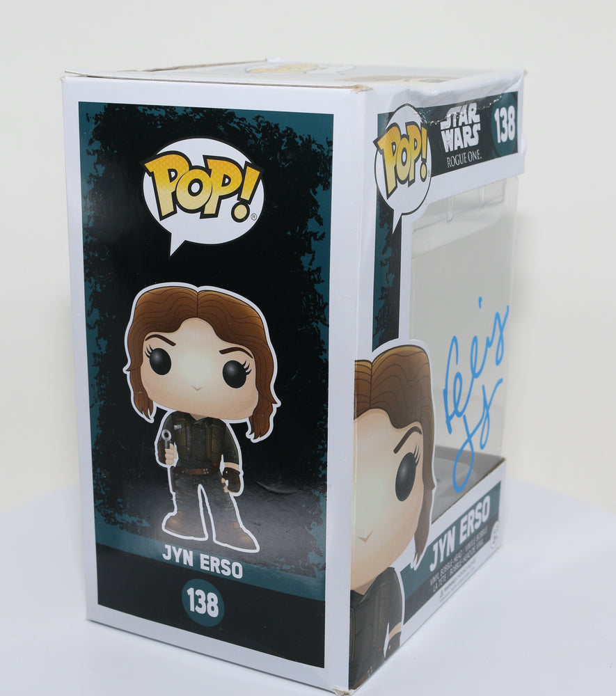 
                  
                    Felicity Jones as Jyn Erso in Rogue One: A Star Wars Story (SWAU Authenticated) Signed Funko POP! #138
                  
                