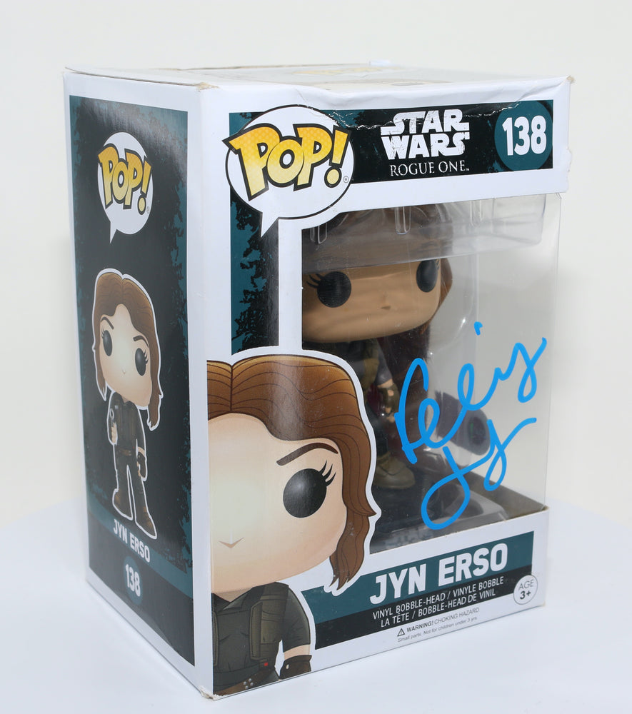 
                  
                    Felicity Jones as Jyn Erso in Rogue One: A Star Wars Story (SWAU Authenticated) Signed Funko POP! #138
                  
                