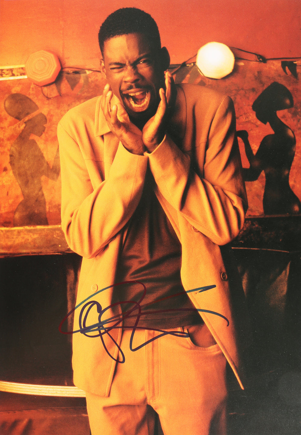 Chris Rock from Everybody Hates Chris, The Longest Yard, & Grown Ups Signed 9.5x13.5 Magazine Page