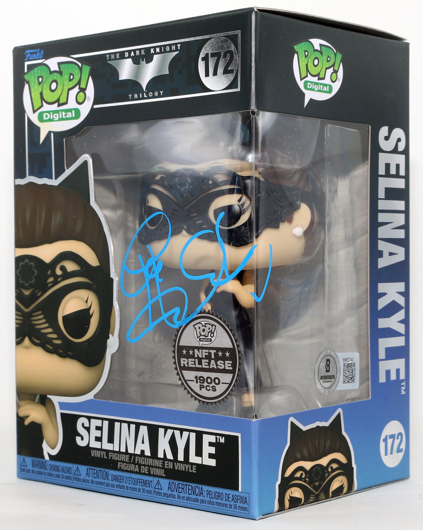 
                  
                    Anne Hathaway as Selina Kyle / Catwoman in The Dark Knight Rises NFT Release Limited 1900 Pcs (Beckett) Signed Funko POP! #172
                  
                