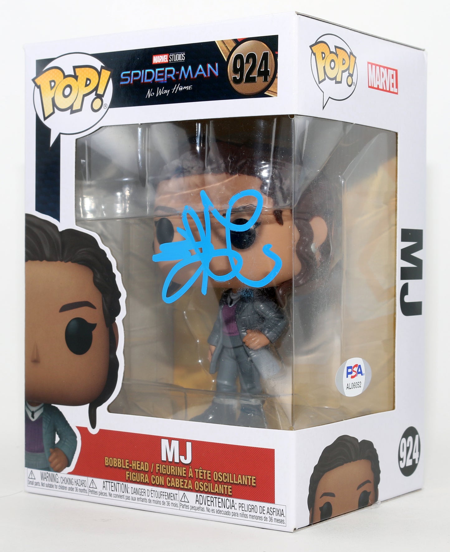 
                  
                    Zendaya as MJ in Spider-Man: No Way Home (PSA) Signed Funko POP! #924
                  
                
