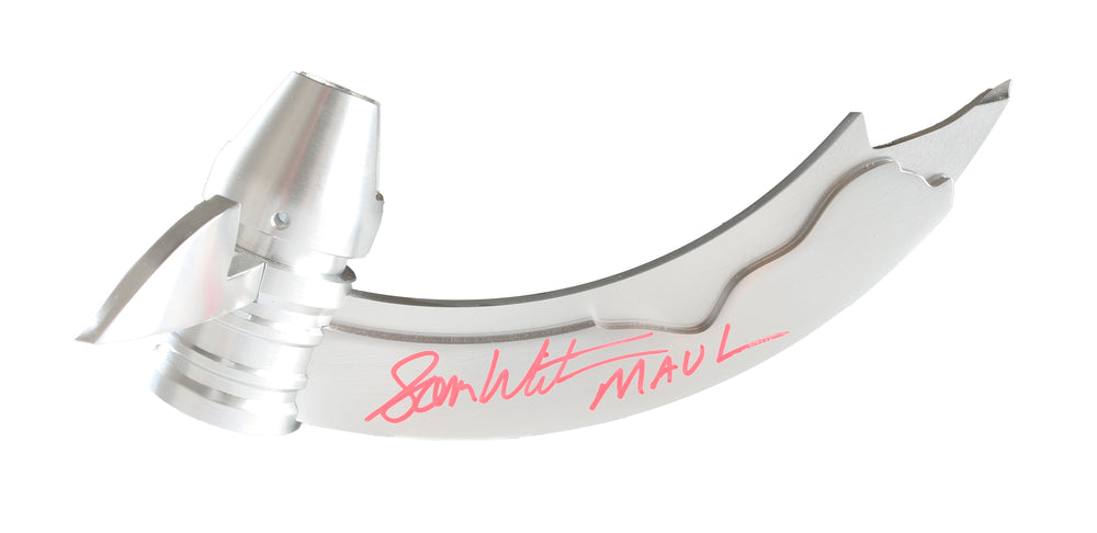 
                  
                    Darth Maul from Star Wars: The Clone Wars & Rebels Prop Replica Lightsaber Signed by Sam Witwer with Character Name
                  
                