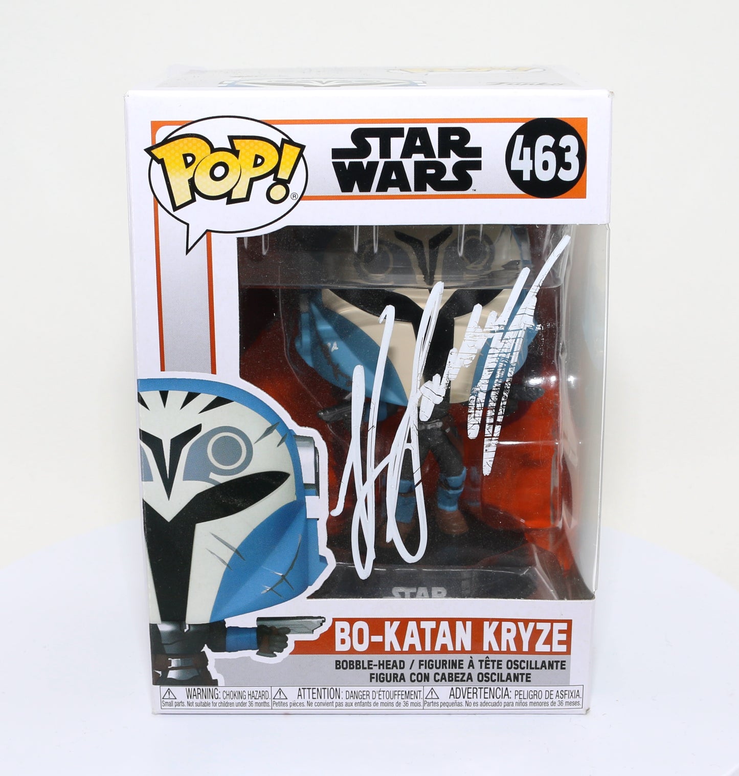 
                  
                    Katee Sackhoff as Bo-Katan Kryze in Star Wars: The Mandalorian (SWAU Authenticated) Signed Funko POP! #463
                  
                