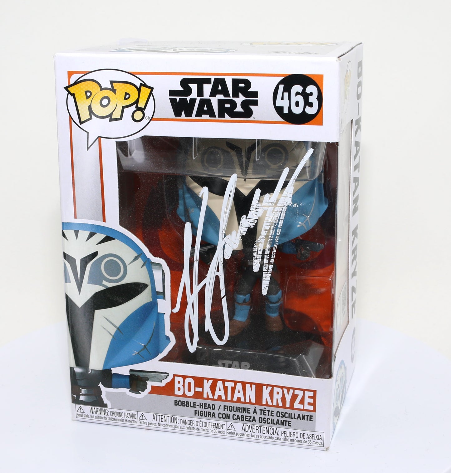 
                  
                    Katee Sackhoff as Bo-Katan Kryze in Star Wars: The Mandalorian (SWAU Authenticated) Signed Funko POP! #463
                  
                