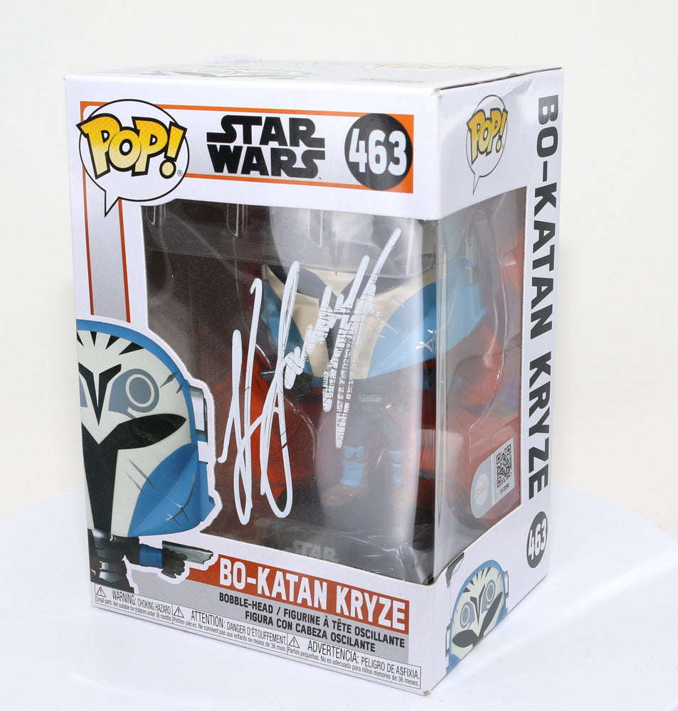 
                  
                    Katee Sackhoff as Bo-Katan Kryze in Star Wars: The Mandalorian (SWAU Authenticated) Signed Funko POP! #463
                  
                