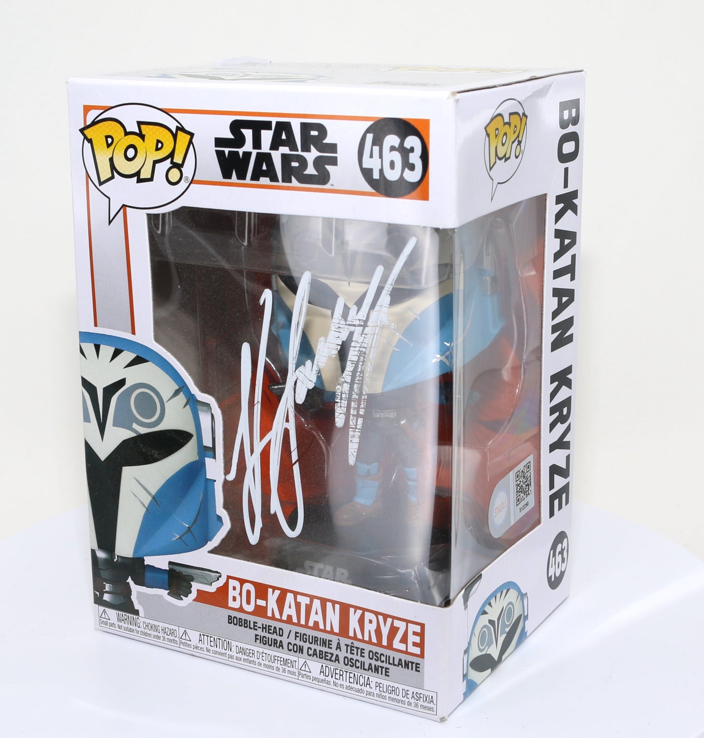 
                  
                    Katee Sackhoff as Bo-Katan Kryze in Star Wars: The Mandalorian (SWAU Authenticated) Signed Funko POP! #463
                  
                