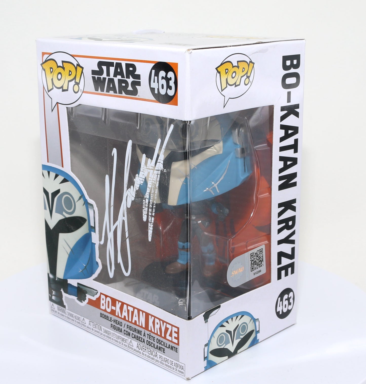 
                  
                    Katee Sackhoff as Bo-Katan Kryze in Star Wars: The Mandalorian (SWAU Authenticated) Signed Funko POP! #463
                  
                
