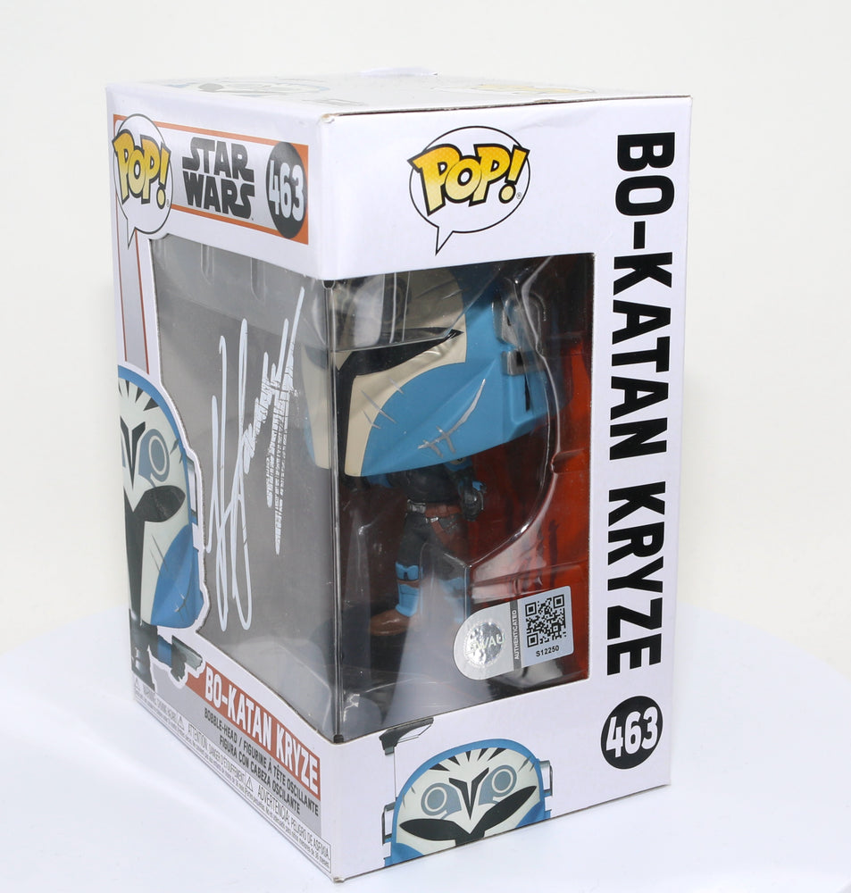 
                  
                    Katee Sackhoff as Bo-Katan Kryze in Star Wars: The Mandalorian (SWAU Authenticated) Signed Funko POP! #463
                  
                