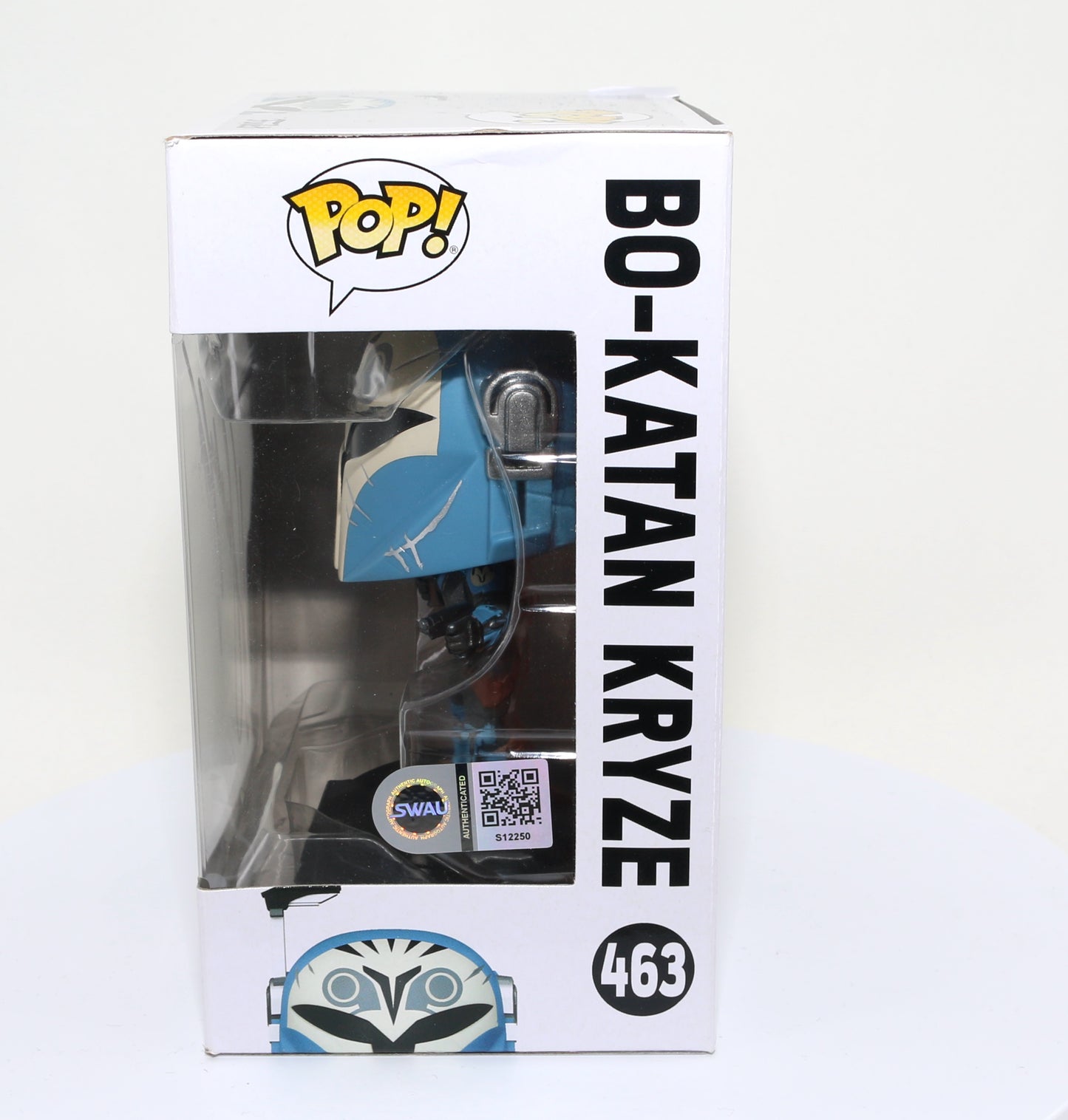 
                  
                    Katee Sackhoff as Bo-Katan Kryze in Star Wars: The Mandalorian (SWAU Authenticated) Signed Funko POP! #463
                  
                