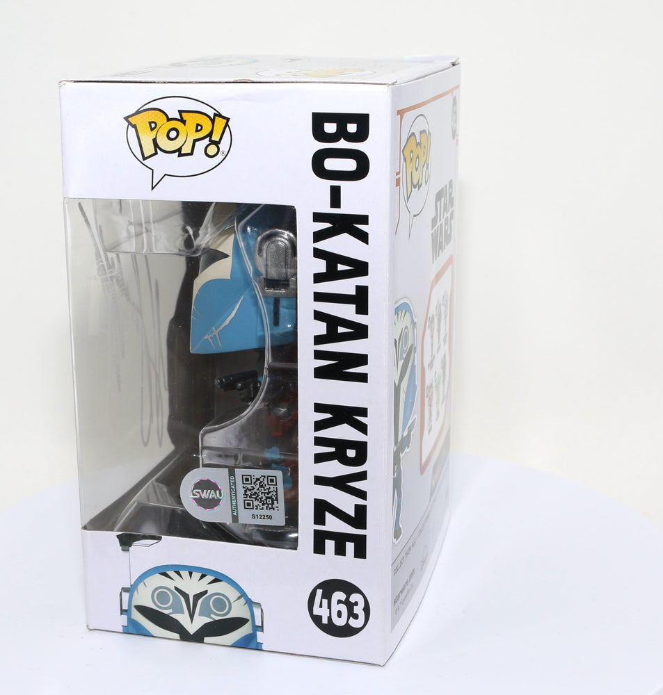 
                  
                    Katee Sackhoff as Bo-Katan Kryze in Star Wars: The Mandalorian (SWAU Authenticated) Signed Funko POP! #463
                  
                