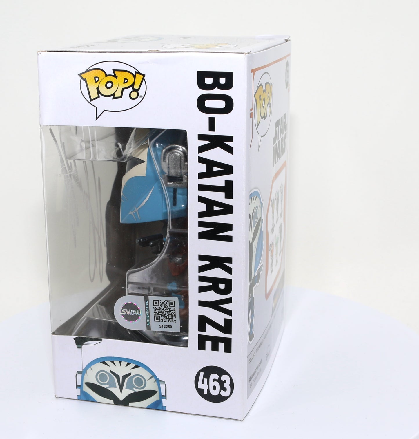 
                  
                    Katee Sackhoff as Bo-Katan Kryze in Star Wars: The Mandalorian (SWAU Authenticated) Signed Funko POP! #463
                  
                